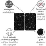 Wenko - Afdekplaten - Zwart/Wit - Slag- en Krasbestendig Glas