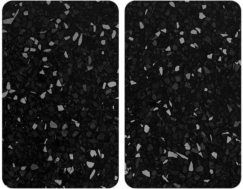 Wenko - Afdekplaten - Zwart/Wit - Slag- en Krasbestendig Glas