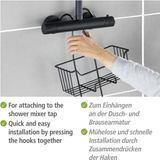 WENKO - Milo - Doucherek - Zwart - RVS - 2 Laags