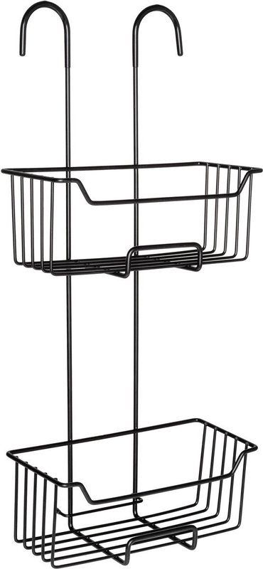 WENKO - Milo - Doucherek - Zwart - RVS - 2 Laags