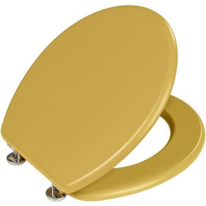 Universele MDF-wc-bril, deksel, mat met metalen scharnieren met