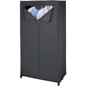 WENKO Stoffschrank Deep Black, 43821010100 schwarz 75,0 x 50,0 x 150,0 cm