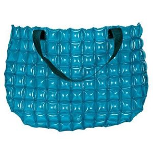 Wenko 4392402100 schoudertas L Bubble Bag inclusief pomp, kunststof, 58 x 38 cm, turquoise