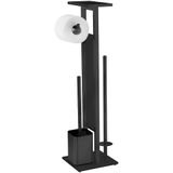 WENKO - Debar - Staande Toiletset - Zwart - Staal