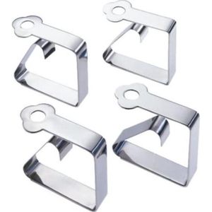 Wenko Tafellaken Clips 23,5 Cm Rvs Zilver