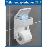 Toiletrolhouder - Wit - Kunststof - Wandmontage