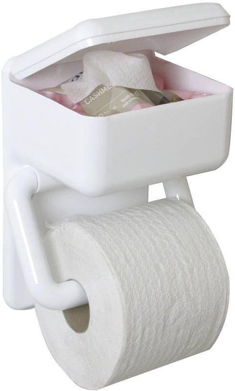 Toiletrolhouder - Wit - Kunststof - Wandmontage