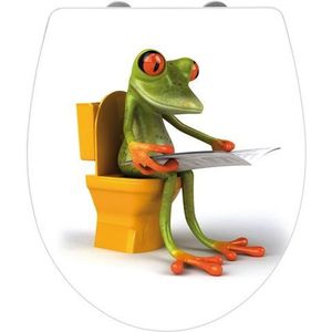 WC-Sitz Hochglanz Acryl Frog News
