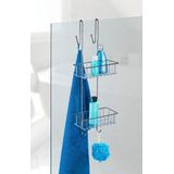 Aldo - Wenko - Doucherek - Roestvrij Staal - 2 Niveaus - 24,5 x 70 x 20 cm