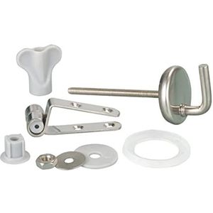 WENKO Bevestiging voor toiletbril van roestvrij staal - reserveset, roestvrij staal, mat