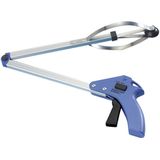 Wenko - grijparm telescopische handgreep grijphulp huishoudhulp grijper - 80x15 cm - blauw