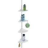 Doucherek - Wit - 4 Haken - 26x20x275 cm