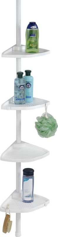 Doucherek - Wit - 4 Haken - 26x20x275 cm