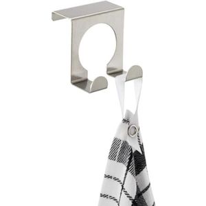 Wenko Dubbel handdoekhaakje voor keukenkastdeur - 8411100 - Ophangen zonder boren
