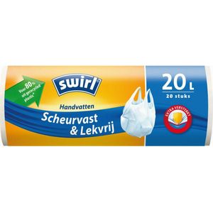 Swirl Pedaalemmerzakken met Handvat 20 liter 20 zakken