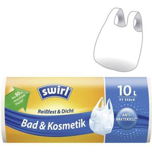 Swirl Pedaalemmerzakken Badkamer Scheurvast & Lekvrij 10 liter 37 st