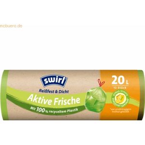 Swirl Vuilniszakken met Trekband Geparfumeerd Actif Fresh 20 liter 12 stuks