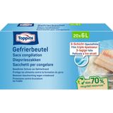 10x Toppits Diepvrieszakjes 6 liter 20 stuks