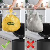 Swirl - Vuilniszakken - Geparfumeerd Lemon & Melon - 20 Liter - 400 Zakken - HDPE - 48x48 cm
