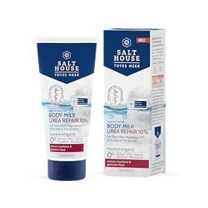 Salthouse Dode Zee Therapie Body Milk Urea Repair 10%, rijke ingrediënten voor efficiënte jeuk kalmering, voor extreem droge huid, 200 ml