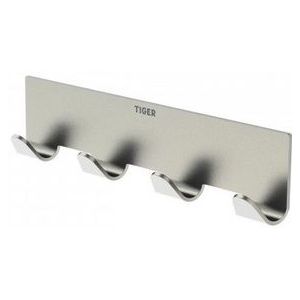 Tiger - Rack Basic - Haak - Zilver - RVS - Inclusief Plakstrip