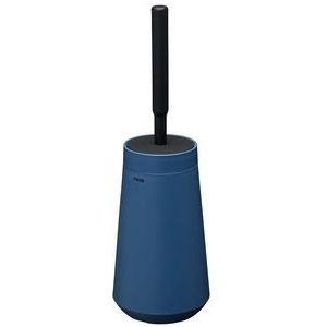 Tiger Tess - Toiletborstelhouder met Swoop® borstel flexibel - Zelfklevend - Blauw / Zwart
