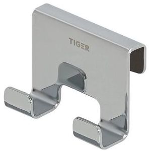 Tiger Caddy - Douchehaak - Glaspaneel dikte 6-8 mm - 3,5 x 7 x 5 cm - Chroom