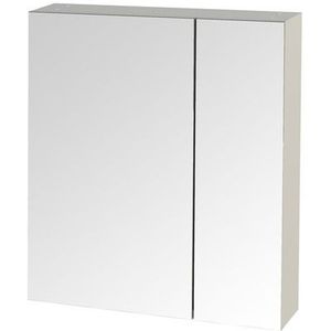 Tiger S-line Spiegelkast 60 cm met 2 enkelzijdige spiegeldeuren Hoogglans wit