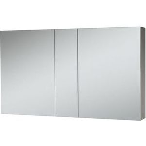 Tiger S-line Spiegelkast 120 cm met 2 enkelzijdige spiegeldeuren Mat wit