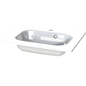 Tiger - S-line Oval - Wastafel - Glanzend Wit - Polybeton