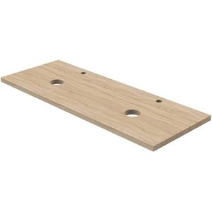 Wasblad Tiger S-line Met Uitsparingen 120 cm Licht Eik