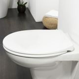 Tiger Tulsa - WC bril U-vorm - Toiletbril met deksel - Soft close - Easy Clean functie - Thermoplast Wit
