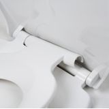 Tiger Tulsa - WC bril U-vorm - Toiletbril met deksel - Soft close - Easy Clean functie - Thermoplast Wit