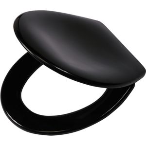 Tiger Ventura - WC bril - Toiletbril met deksel - Soft Close - Easy Clean functie - Duroplast - Zwart