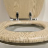 Tiger toiletbril Steigerhoutlook
