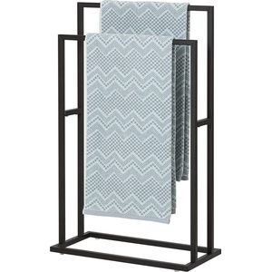 Sealskin Carré - Handdoekrek - Vrijstaand - Zwart - Industrieel Design