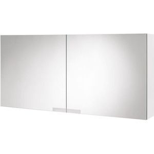 Spiegelkast Tiger Items 105 cm Met 2 Dubbelzijdige Spiegeldeuren Hoogglans Wit