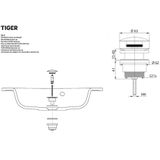 Tiger Universele Wastafelplug Pop up Chroom 6.3x9.6x6.3cm 983520341