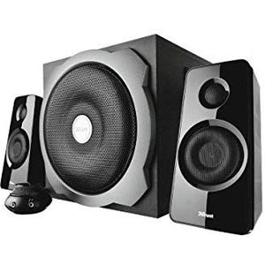 Trust Vigor 2.1 Houten luidsprekersysteem met subwoofer 2.1 luidsprekersysteem. zwart