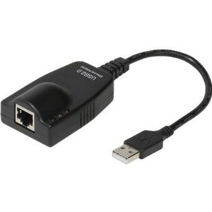 Vivanco IT-USB NET adapterkabel (USB op netwerk) zwart