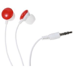 Vivanco SR 3 red in-ear stereo oordopjes (3,5 mm jackstekker, 1,2 m) rood
