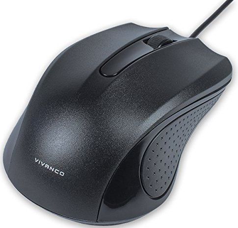 Vivanco - IT-MS - Muis - Zwart - Optische Sensor 1000 dpi, USB-aansluiting