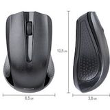 Vivanco - IT-MS RF 1000 - Draadloze Muis - Zwart - USB Mini Ontvanger