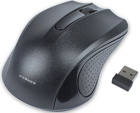 Vivanco - IT-MS RF 1000 - Draadloze Muis - Zwart - USB Mini Ontvanger