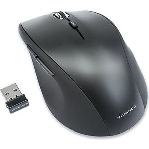 Vivanco - IT-USB MS - Draadloze Computermuis - Zwart - 1600 dpi