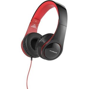 Vivanco SR 660 hoofdband gebonden zwart, rood mobiele headset binaural in het oor