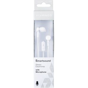 Vivanco SMARTSOUND WHITE In Ear oordopjes Kabel Wit