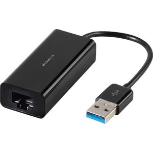 Vivanco - IT-NET USB3.0 Ethernet - Netwerkadapter - Zwart - USB 3.0