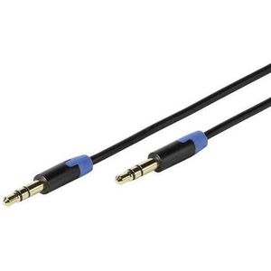 Vivanco Ultra-dunne stereo jack plug voor smartphone, tablet, 3,5 mm stekker op 3,5 mm stekker