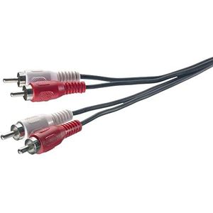 SpeaKa Professional SP-1300364 Cinch Audio Aansluitkabel [2x Cinch-stekker - 2x Cinch-stekker] 1.50 m Zwart